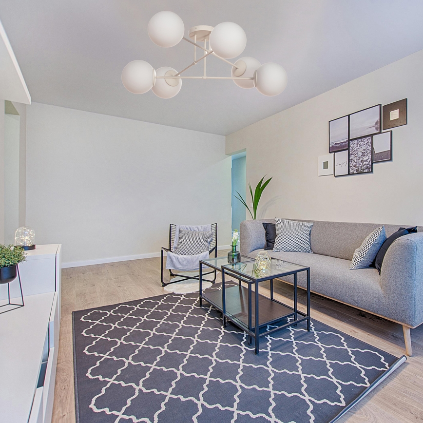 Plafondlamp MOON 6xE27/15W/230V crème