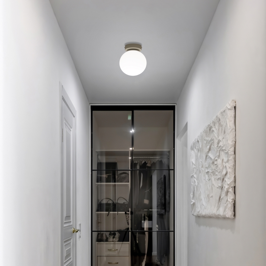 Plafondlamp MOONLIGHT 1xE27/15W/230V Ø 16 cm crèmekleurig