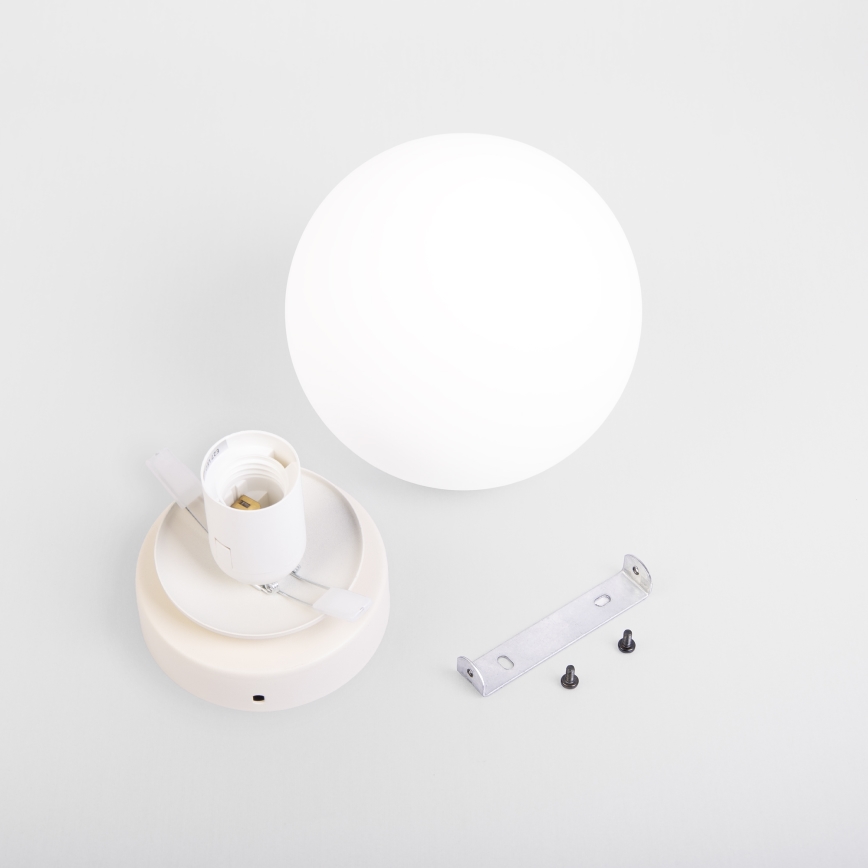 Plafondlamp MOONLIGHT 1xE27/15W/230V Ø 16 cm crèmekleurig