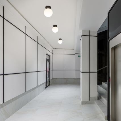 Plafondlamp MOONLIGHT 1xE27/15W/230V Ø 16 cm zwart