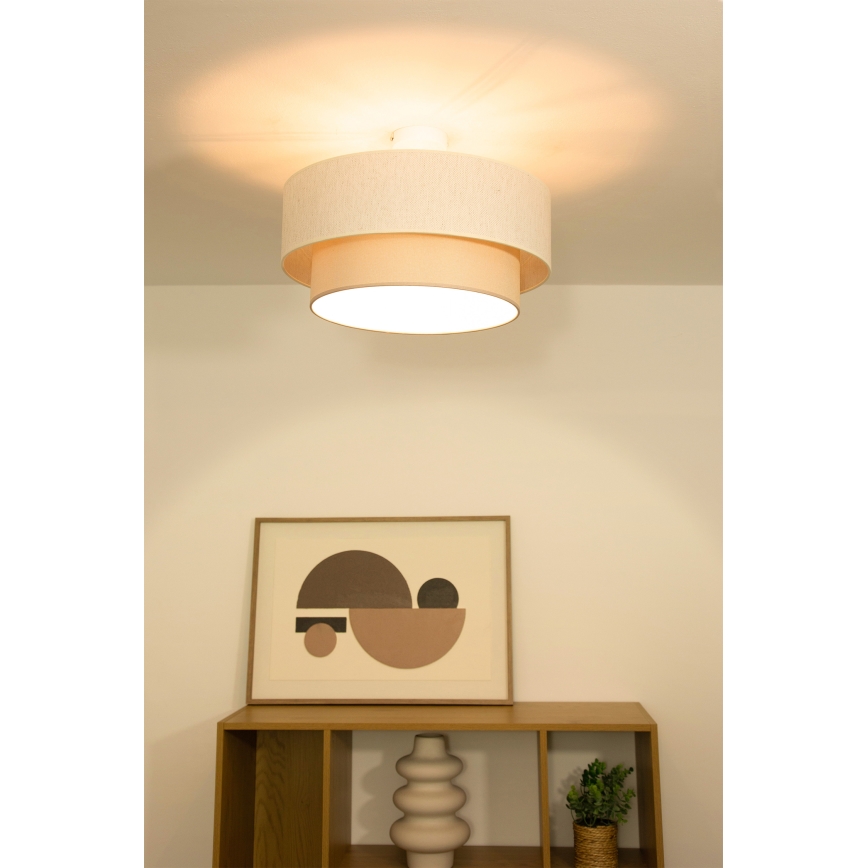 Plafondlamp NATIA 1xE27/60W/230V crème