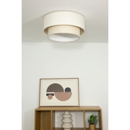 Plafondlamp NATIA 1xE27/60W/230V crèmekleurig
