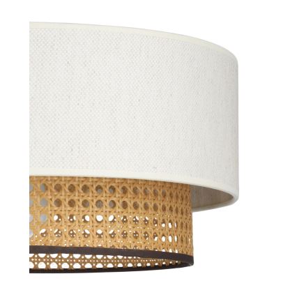 Plafondlamp NATIA 1xE27/60W/230V wit/bruin