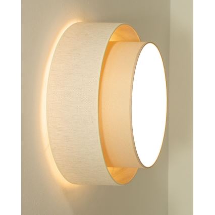 Plafondlamp NATIA 1xE27/60W/230V Ø 45 cm crème