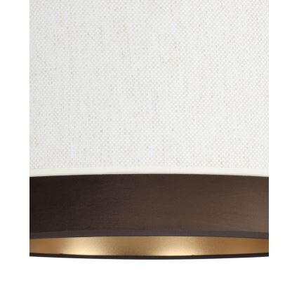 Plafondlamp NATIA 1xE27/60W/230V Ø 45 cm wit/bruin