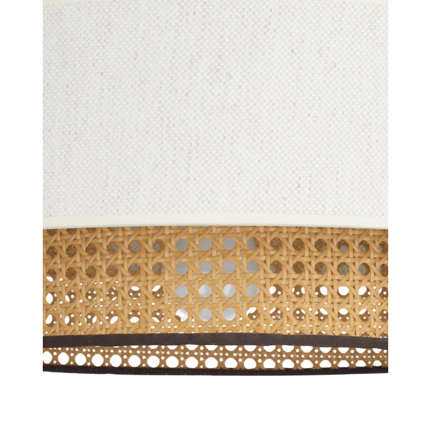 Plafondlamp NATIA 1xE27/60W/230V Ø 45 cm wit/bruin