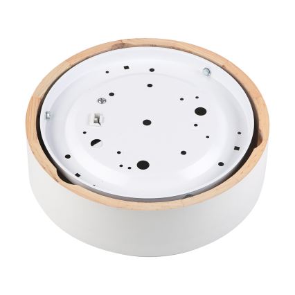 Plafondlamp NATURAL 1xE27/15W/230V Ø 27,5 cm grenen/wit