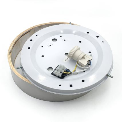 Plafondlamp NATURAL 1xE27/15W/230V Ø 27,5 cm grenen/wit