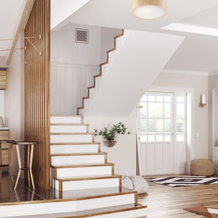 Plafondlamp NATURAL 1xE27/60W/230V Ø 27,5 cm grenen