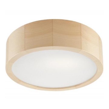 Plafondlamp NATURAL 1xE27/60W/230V Ø 27 cm dennenhout