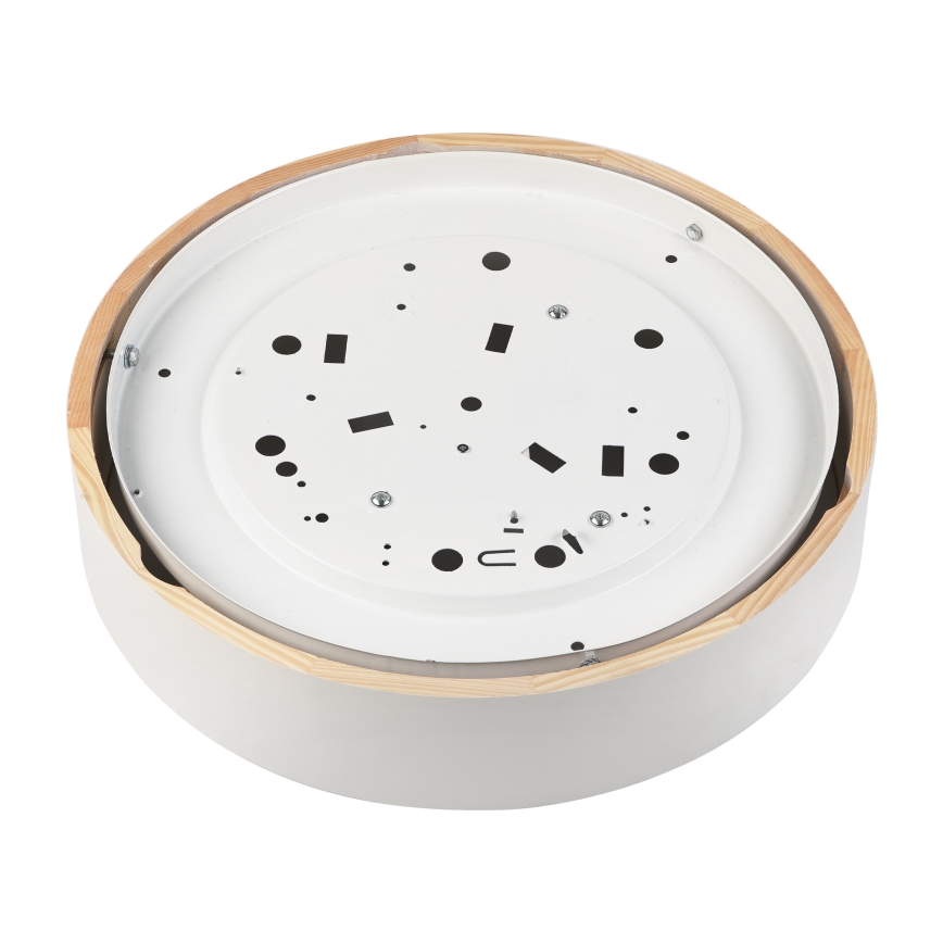 Plafondlamp NATURAL 3xE27/15W/230V Ø 37,5 cm grenen/wit