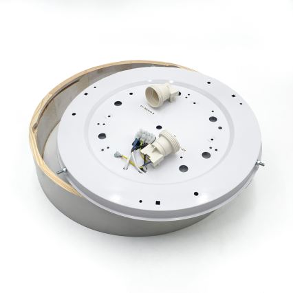 Plafondlamp NATURAL 3xE27/15W/230V Ø 37,5 cm grenen/wit