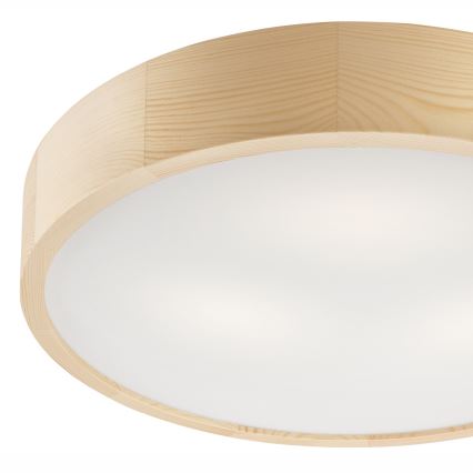 Plafondlamp NATURAL 3xE27/60W/230V ø 47 cm grenen