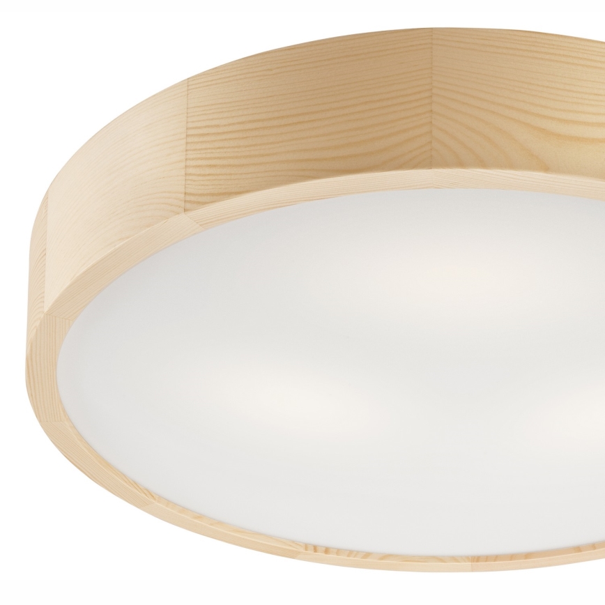 Plafondlamp NATURAL 3xE27/60W/230V ø 47 cm grenen