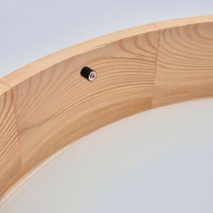 Plafondlamp NATURAL 3xE27/60W/230V ø 47 cm grenen