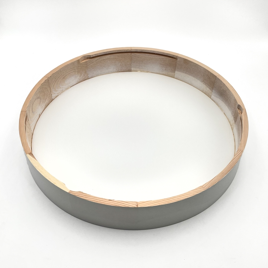 Plafondlamp NATURAL 5xE27/15W/230V Ø 47,5 cm grenen/wit