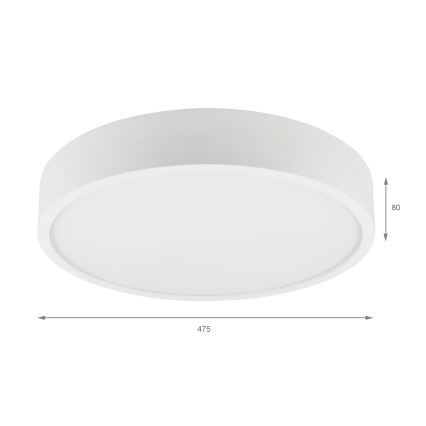 Plafondlamp NATURAL 5xE27/15W/230V Ø 47,5 cm grenen/wit