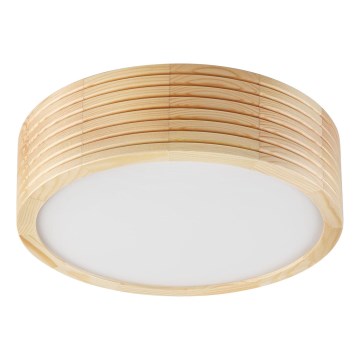 Plafondlamp NATURAL MODERN 1xE27/15W/230V, Ø 27,5 cm, dennenhout