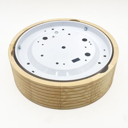 Plafondlamp NATURAL MODERN 1xE27/15W/230V, Ø 27,5 cm, dennenhout