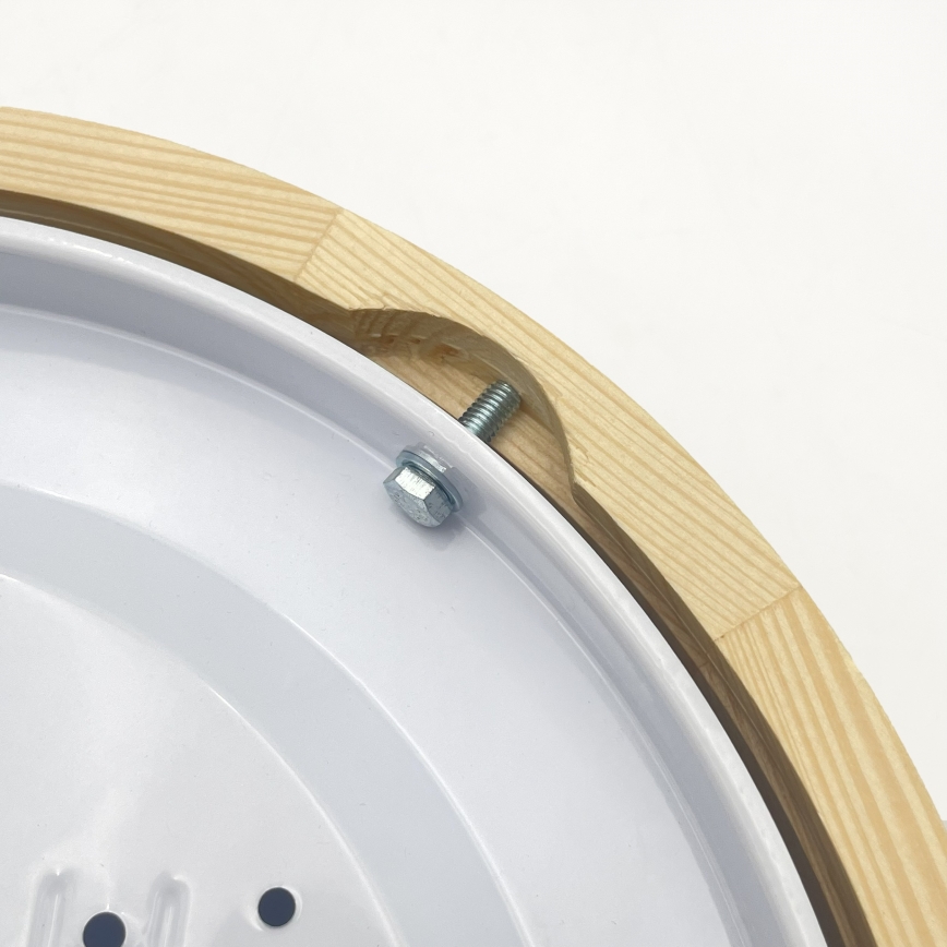 Plafondlamp NATURAL MODERN 1xE27/15W/230V, Ø 27,5 cm, dennenhout