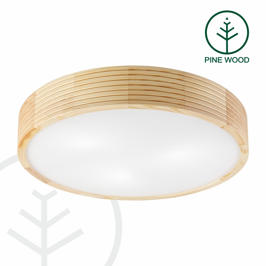 Plafondlamp NATURAL MODERN 3xE27/15W/230V Ø 47,5 cm grenen