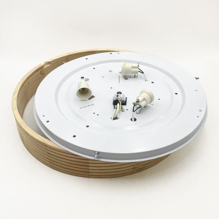 Plafondlamp NATURAL MODERN 3xE27/15W/230V Ø 47,5 cm grenen