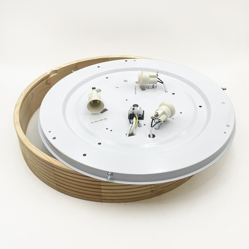 Plafondlamp NATURAL MODERN 3xE27/15W/230V Ø 47,5 cm grenen
