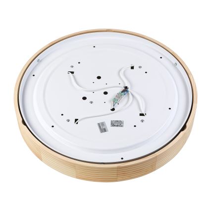 Plafondlamp NATURAL MODERN 4xE27/15W/230V Ø 58 cm grenen