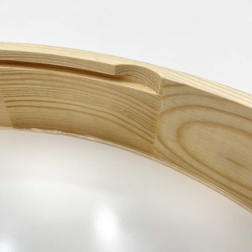 Plafondlamp NATURAL MODERN 4xE27/15W/230V Ø 58 cm grenen