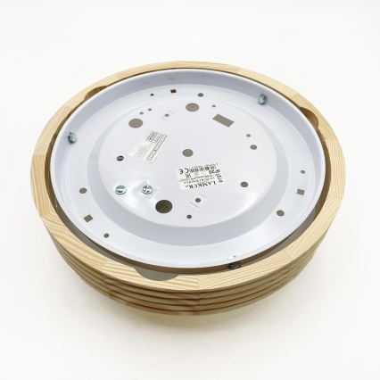 Plafondlamp NATURAL MODERN SLIM 1xE27/15W/230V Ø 27,5 cm grenen