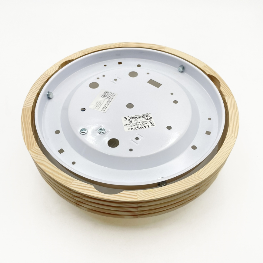 Plafondlamp NATURAL MODERN SLIM 1xE27/15W/230V Ø 27,5 cm grenen