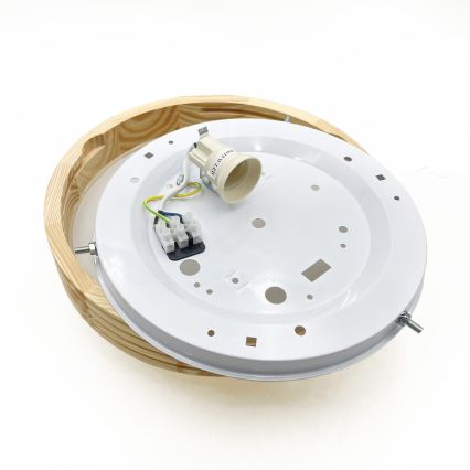 Plafondlamp NATURAL MODERN SLIM 1xE27/15W/230V Ø 27,5 cm grenen