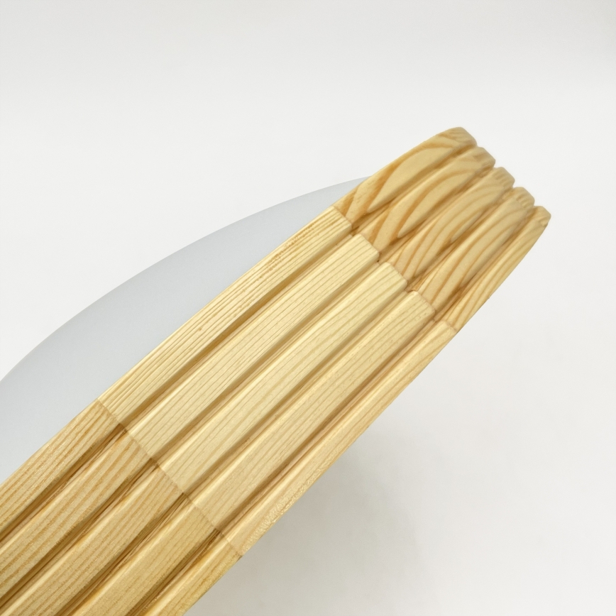 Plafondlamp NATURAL MODERN SLIM 2xE27/15W/230V Ø 37,5 cm grenen