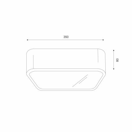 Plafondlamp NATURAL SQUARE 2xE27/15W/230V 35x35 cm grenen