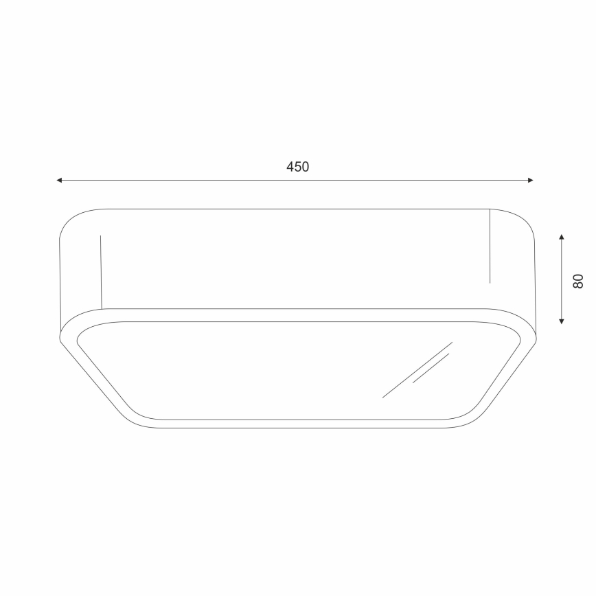 Plafondlamp NATURAL SQUARE 4xE27/15W/230V 45x45 cm grenen