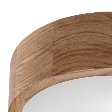 Plafondlamp OAK 1xE27/60W/230V eiken ø 27,5 cm