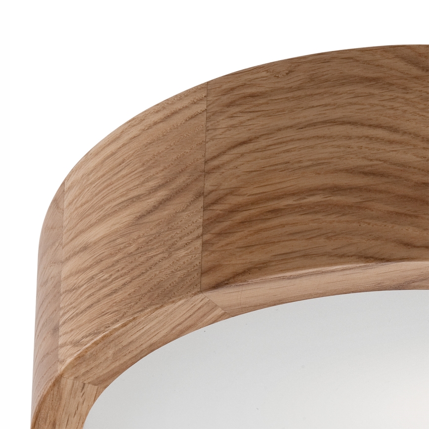 Plafondlamp OAK 1xE27/60W/230V eiken ø 27,5 cm