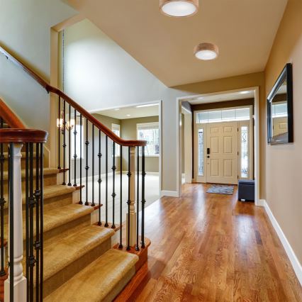 Plafondlamp OAK 1xE27/60W/230V eiken ? 27,5 cm