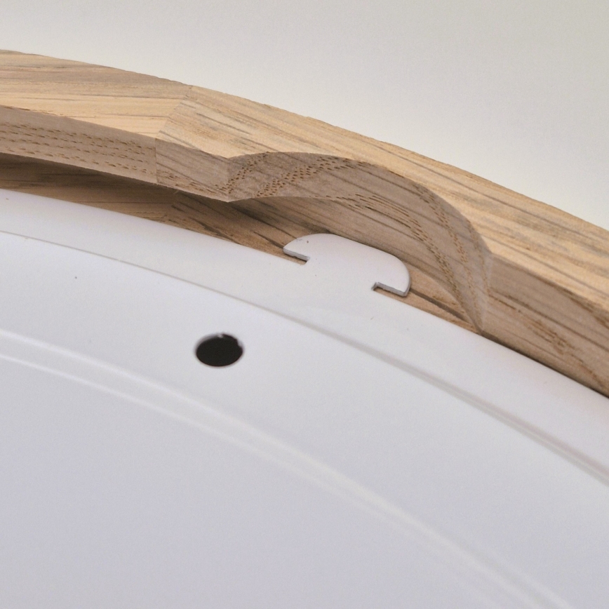 Badkamer plafondlamp OAK 2xE27/15W/230V IP54 eiken ø 27 cm