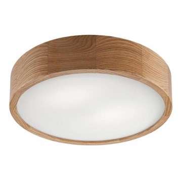 Plafondlamp OAK 2xE27/60W/230V eiken ? 37,5 cm