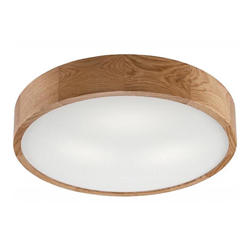 Plafondlamp OAK 3xE27/60W/230V eiken ø 47,5 cm
