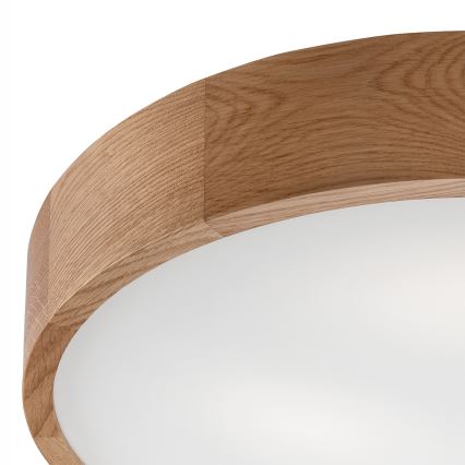 Plafondlamp OAK 3xE27/60W/230V eiken ø 47,5 cm