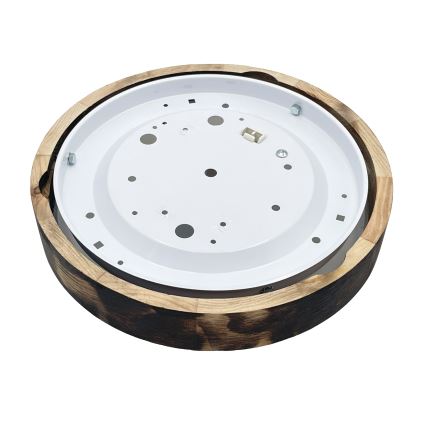 Plafondlamp OAK SLIM 1xE27/15W/230V Ø 27 cm eik/donkerbruin