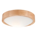 Plafondlamp OAK SLIM 1xE27/60W/230V eiken ? 27 cm