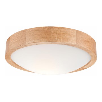 Plafondlamp OAK SLIM 1xE27/60W/230V eiken ? 27 cm