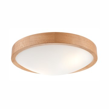 Plafondlamp OAK SLIM 2xE27/60W/230V eiken ? 37 cm