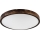 Plafondlamp OAK SLIM 3xE27/15W/230V Ø 47 cm eiken/donkerbruin