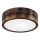 Plafondlamp OAK SMOKY 1xE27/15W/230V ø 27,5 cm eiken/donkerbruin