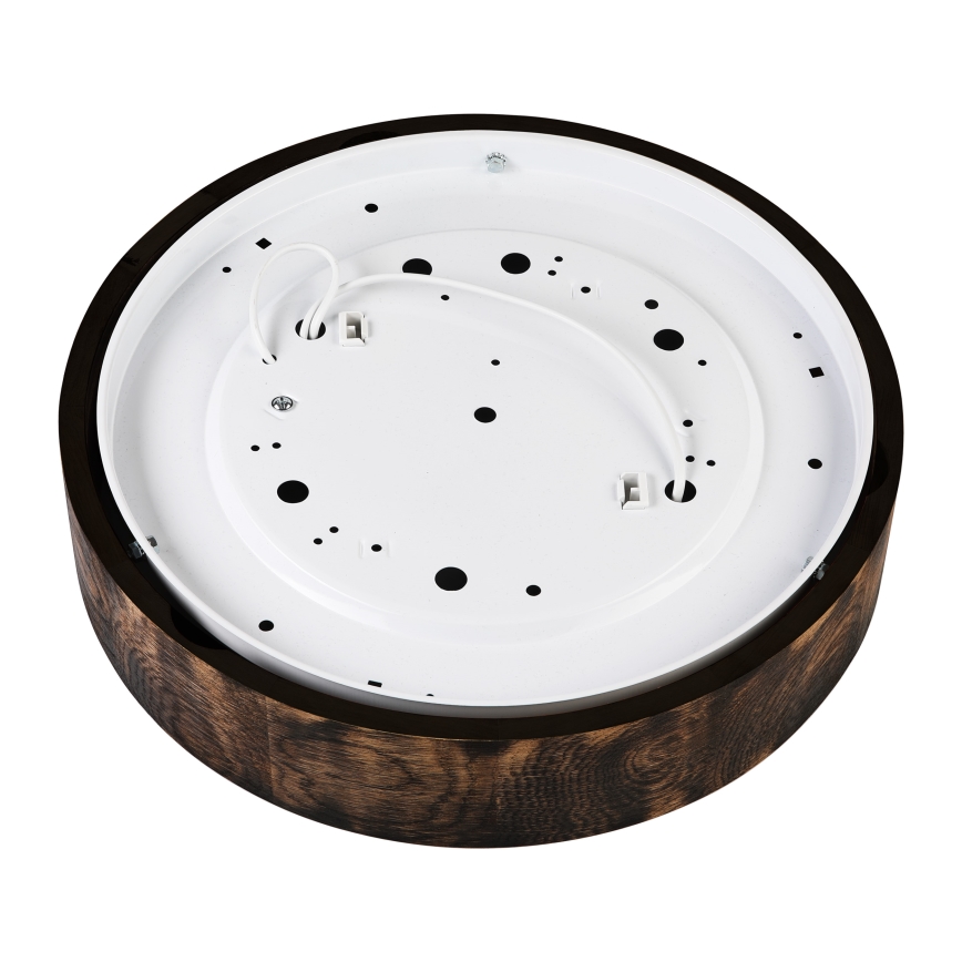 Plafondlamp OAK SMOKY 2xE27/15W/230V ø 37,5 cm eiken/donkerbruin