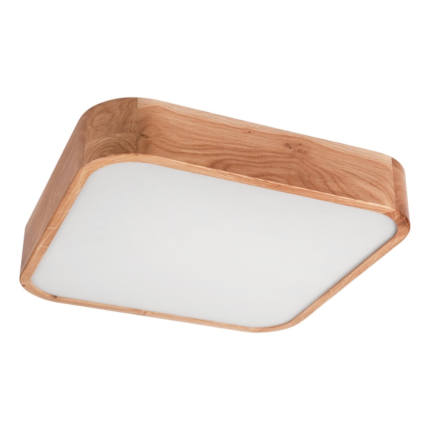 Plafondlamp OAK SQUARE 4xE27/15W/230V 45x45 cm eiken